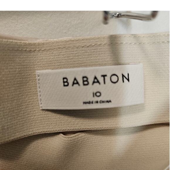 Aritzia Babaton Silky Elegant Pull on Clean Girl Cream Mini Skirt Size 10 - Picture 7 of 7